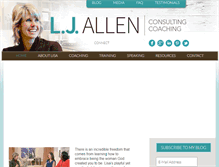 Tablet Screenshot of ljallencoaching.com